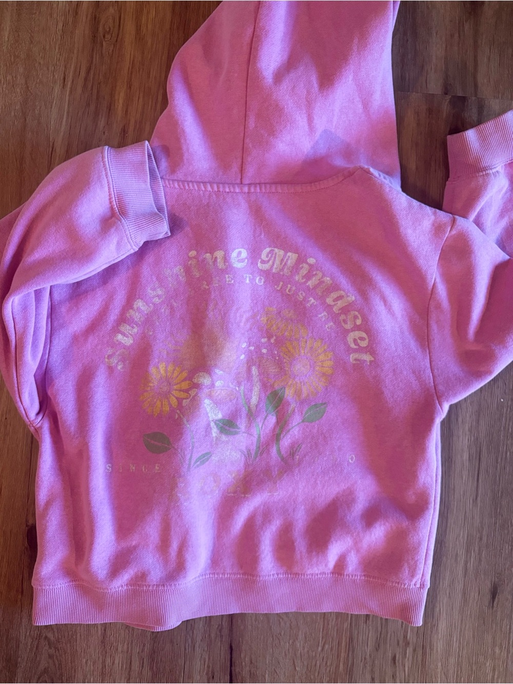 Roxy Girls Sunshine Mindset Floral Zip-Up Hoodie